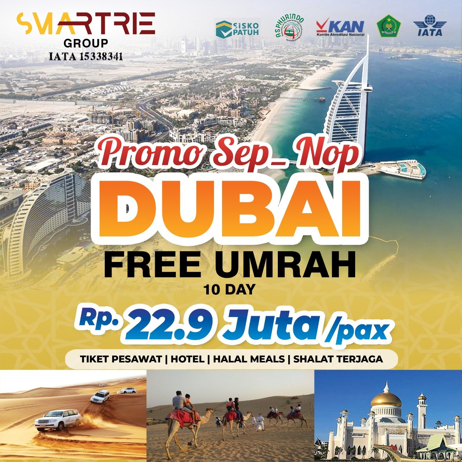 Promo September - November 2025 Dubai Free Umroh