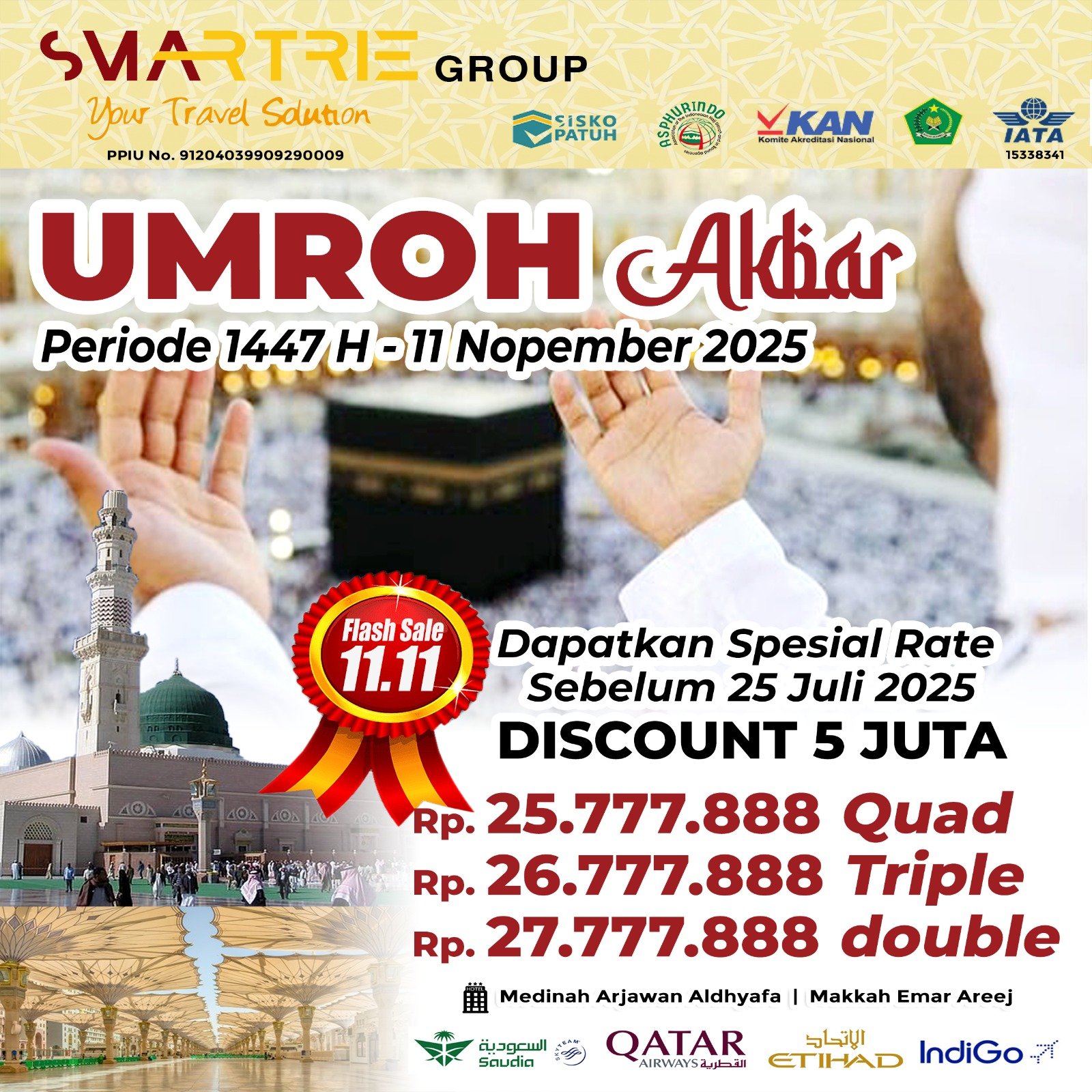 Umroh Akbar Periode 1447H - 11 Novermber 2025